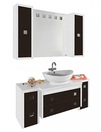 Водолей Тумба подвесная "Сильвия 25" L венге/белый – фотография-2