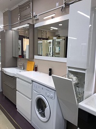 Style Line Пенал для ванной Даллас 30 Люкс Plus белый – фотография-4