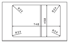 Florentina Мойка гранитная Таис 760 с крылом грей – фотография-3
