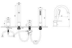 Oliveeka Смеситель на борт ванны Y OL-669017-CR хром – фотография-2