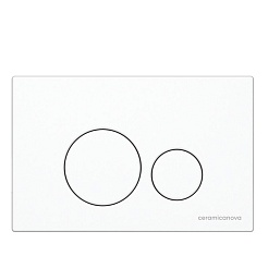 Ceramicanova Подвесной унитаз Forma Rimless с шумоизоляционной панелью CN1000 с системой инсталляции Envision кнопка Round белая – фотография-2