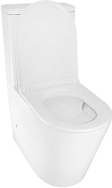 Azario Унитаз-компакт Margo AZ-2125-UQ1 безободковый с бачком с сиденьем микролифт белый – фотография-7