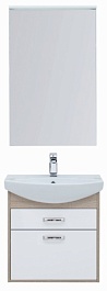 Aquanet Тумба с раковиной "Грейс 65" 2 ящика, дуб сонома – фотография-2