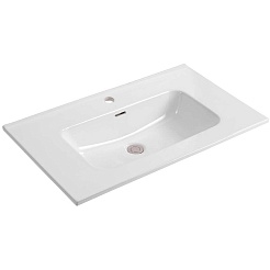 Aquatek Тумба с раковиной Вега 80 подвесная матовая серая – фотография-4