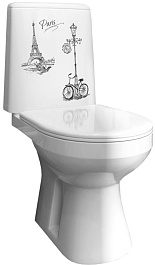 Оскольская керамика Унитаз-компакт Лея велосипед с микролифтом – фотография-1