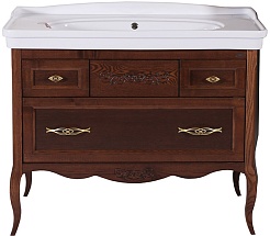 ASB-Woodline Тумба с раковиной Модерн 105 антикварный орех – фотография-1