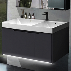 Ceruttispa Мебель для ванной Maiella 100 подвесная серая – фотография-5