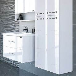 СанТа Мебель для ванной Виктория 80 NEW подвесная – фотография-6