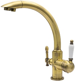Milacio Смеситель для кухни Castellon Ceramic MC.513.BR бронза – фотография-1