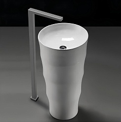 Ceruttispa Раковина напольная Alessia 42 CT7834 белая – фотография-4