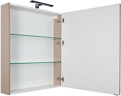 Aquanet Зеркальный шкаф "Алвита 70" капучино – фотография-4