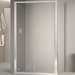 RGW Душевой уголок Passage PA-74 (PA-14 + Z-050-2) 180x80 профиль хром стекло прозрачное – фотография-1