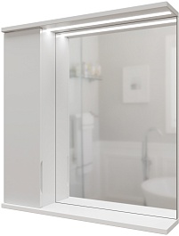 Mixline Зеркальный шкаф Лайн 60 L белый – фотография-2