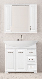 Style Line Зеркальный шкаф Олеандр-2 900/С белый – фотография-4