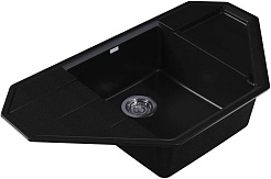 Dr. Gans Мойка кухонная Крона 910 угловая графит – фотография-2