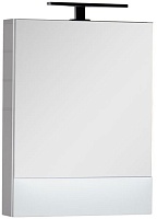 Aquanet Зеркальный шкаф "Нота 58" камерино белый (165370)