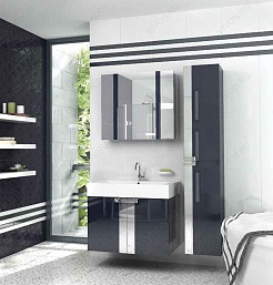  Зеркальный шкаф Fresh 80 антрацит – фотография-2