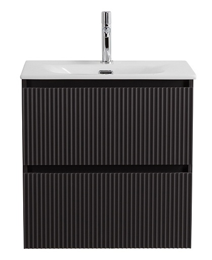 BelBagno Тумба с раковиной Uno mini 60 подвесная Темно-Серый матовый с раковиной BB-8099-3-60 – фото-1