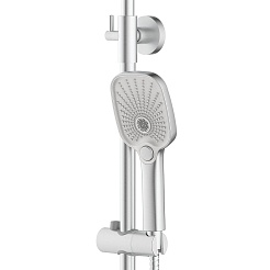 Azario Душевая стойка Alanti AZ-K2332-1BN сатин – фотография-4