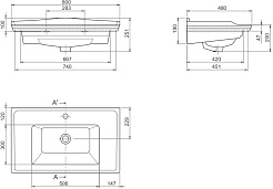 Opadiris Умывальник мебельный Kapadokya 80 – фотография-3