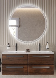 BelBagno Мебель для ванной Eco Cer-N 120 с 4 ящиками орех шоколад софт CZR-8095-120-2 ручки матовые чёрные – фотография-1