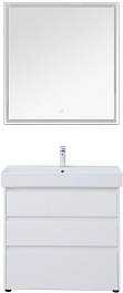 Aquanet Мебель для ванной Nova Lite 85 белая глянцевая – фотография-1