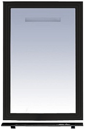 Misty Мебель для ванной Европа 50 черная – фотография-4