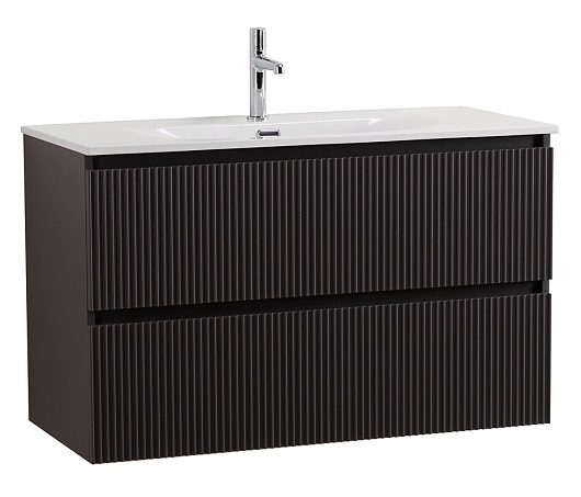 BelBagno Тумба под раковину Uno 100 подвесная Темно-Серый матовый – фото-1