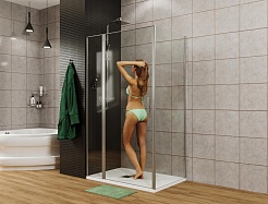 Allen Brau Душевой уголок Priority 140x90 3.31010.00/3.31016.00 хром – фотография-3