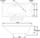 Byon Чугунная ванна IDE 180x85 – картинка-14