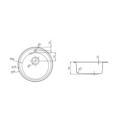 Iddis Мойка из нержавеющей стали Suno SUN50S0i77K шелк, с выпуском – фотография-2