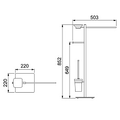 Timo Стойка в ванную комнату Selene 17085/17 – фотография-2