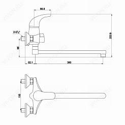 Timo Смеситель Premiera 0025Y-CR – фотография-3