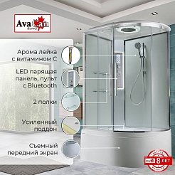 Avacan Душевая кабина 120/80 EM5812LLEDT прозрачная – фотография-3