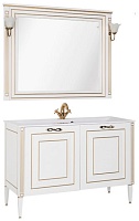 Aquanet Мебель для ванной Паола 120 белая/патина золото (187865)