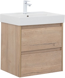 Aquanet Мебель для ванной Nova Lite 60 подвесная дуб крафт – фотография-2