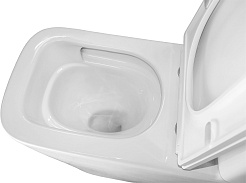 Azario Унитаз-компакт Etereo AZ-8203 безободковый с бачком с сиденьем микролифт белый – фотография-12