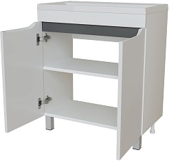 Mixline Мебель для ванной Лайн 70 R белая – фотография-3