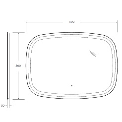Cezares Зеркало Molveno 110 – фотография-8
