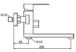 Frap Смеситель для ванны с душем H802 F32802 сатин – фотография-3
