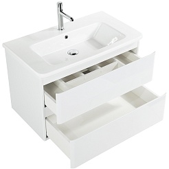 BelBagno Тумба с раковиной Albano-Cer 105 подвесная Bianco Lucido – фотография-4