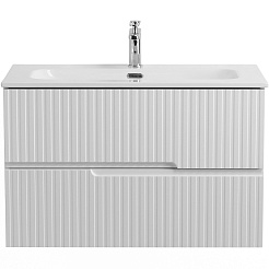 Cezares Тумба с раковиной Duet-N 80 подвесная bianco opaco CZR-8073-80 – фотография-2