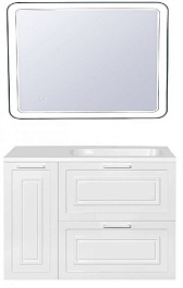 Style Line Тумба с раковиной Альба 90 R подвесная – фотография-4