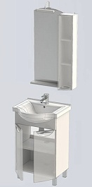 Aquanet Мебель для ванной "Асти 55" черная (180318) – фотография-6