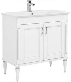 Aquanet Комплект мебели Селена 90 белый/патина серебро – фотография-6