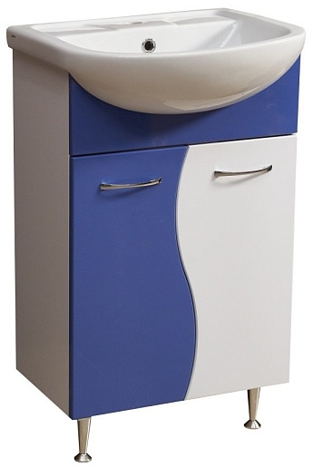 Stella Polare Тумба для умывальника Колор-1 55 синяя – фото, картинка, фотография-1