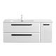 Cezares Тумба с раковиной Eco Cer-N 120-1 L bianco lucido CZR-8095-120-L ручки чёрные – фотография-20