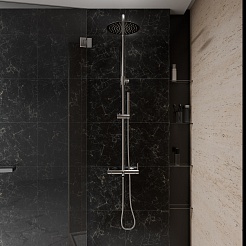 Milacio Душевая система Ultra MCU.151.SS нержавеющая сталь – фотография-9