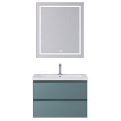 BelBagno Тумба с раковиной Kraft 75 подвесная Голубой матовый – фотография-13