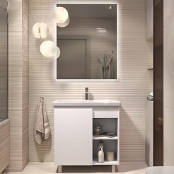 Vigo Мебель для ванной Milos 800-1-0 белая матовая – фотография-1